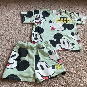 Zara Mickey Mouse Co-ord Outfit 4/5 yrs